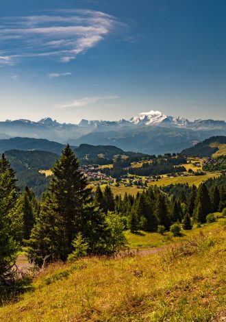 Paysages - Vue sur le Mont-Blanc - Praz de Lys Sommand