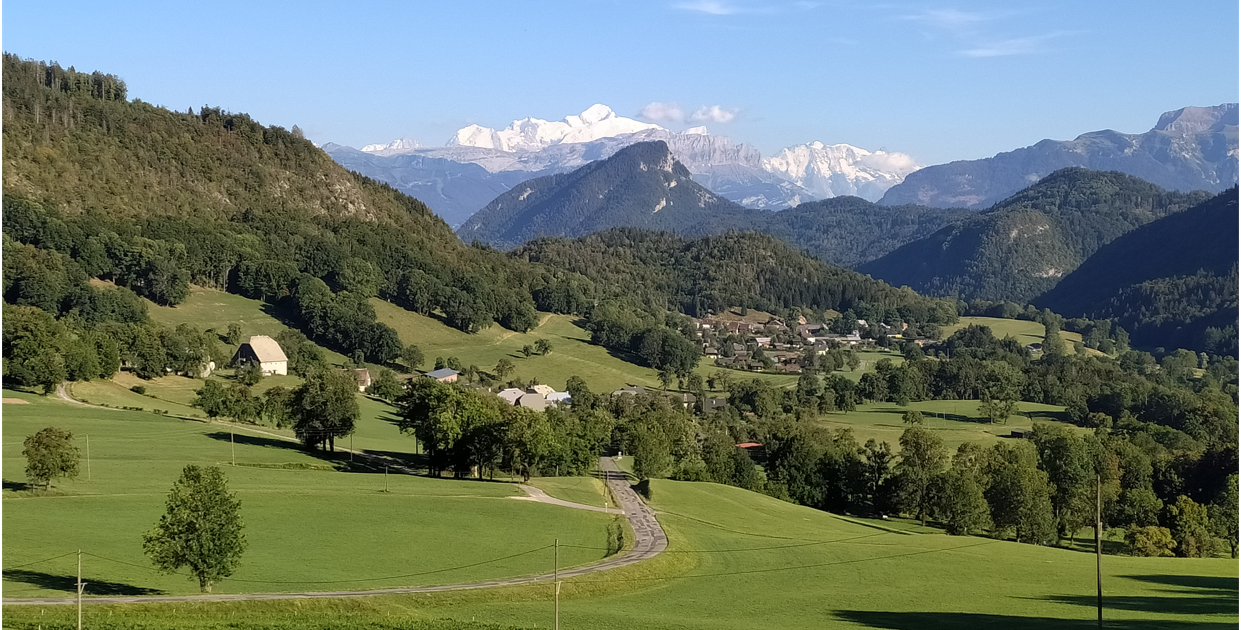 vue sur le Mont-Blanc - Praz de Lys Sommand