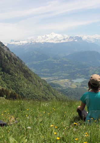 Randonnée et vue sur le Mont-Blanc - Praz de Lys Sommand