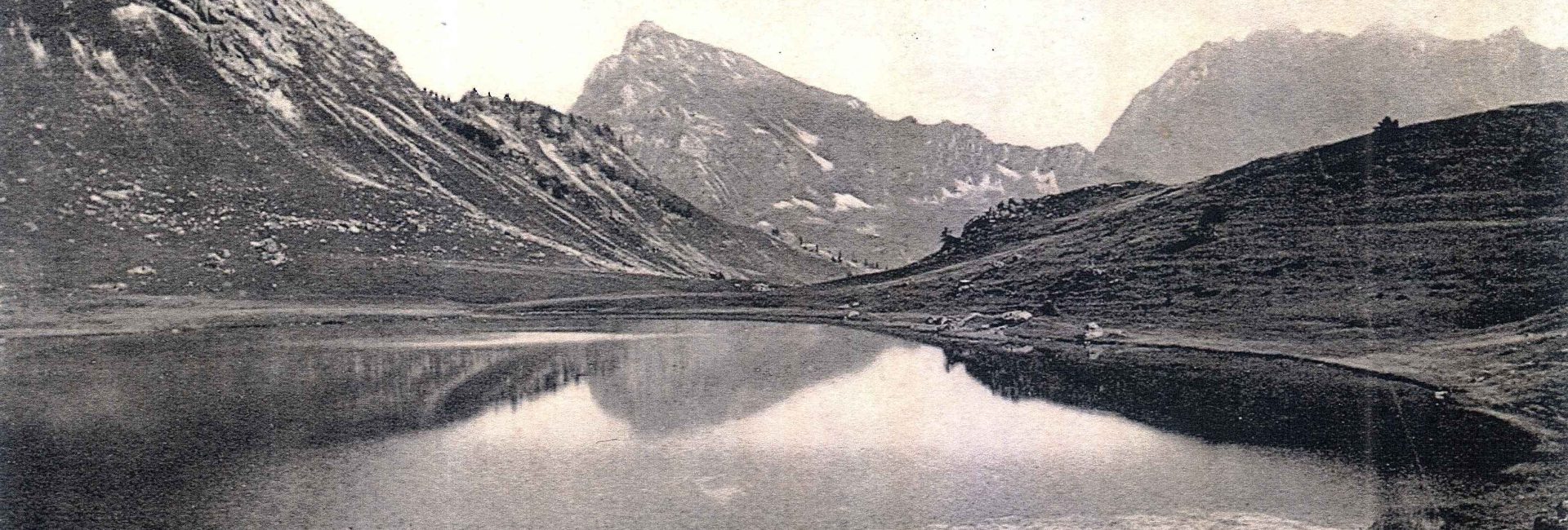 carte postale ancienne lac de roy et troupeau